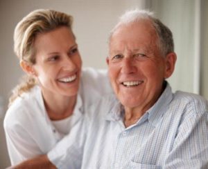 caregiver advising on choosing the right senior care franchise